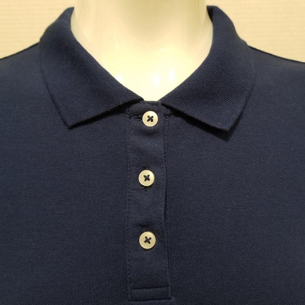 Red Camel top Medium NWT polo solid basic school uniform preppy stretch cotton - Picture 7 of 9